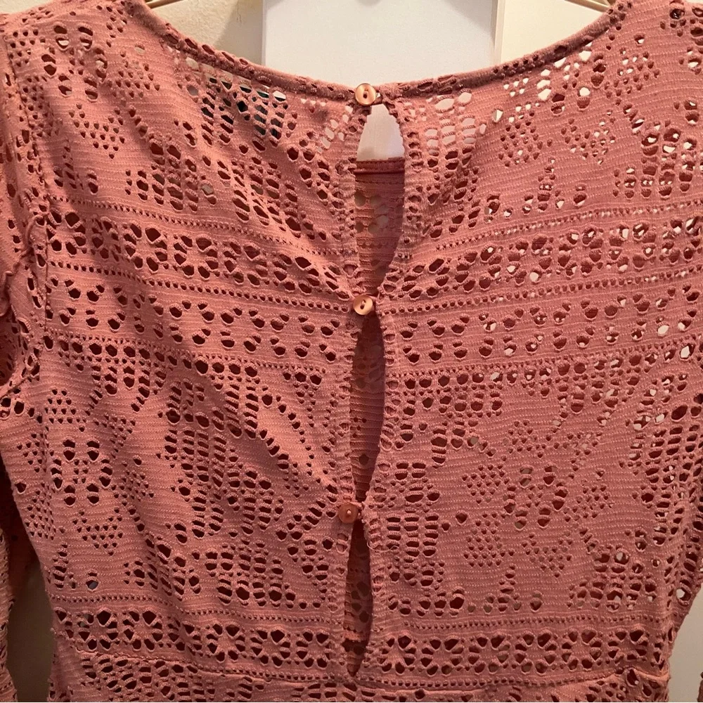 Free People‎ Beach Spring Date Crochet Knit Mini Dress